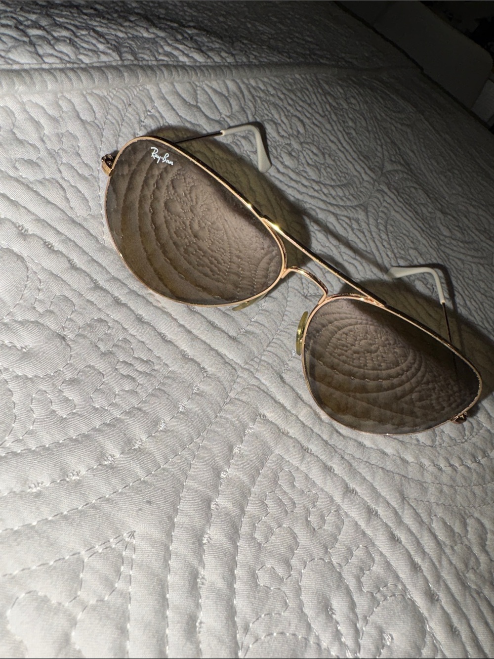 Ray-Ban Women's Gold Frame Brown Lens Aviator Sunglasses - Classic Look